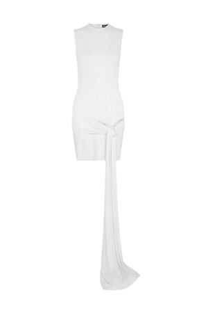 Mini abito in jersey bianco DAVID KOMA | SS25DK35DWHITEPINKSILVER